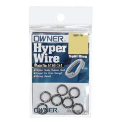 Owner Hooks & Tackle Owner Hyper Wire Split Rings Packet