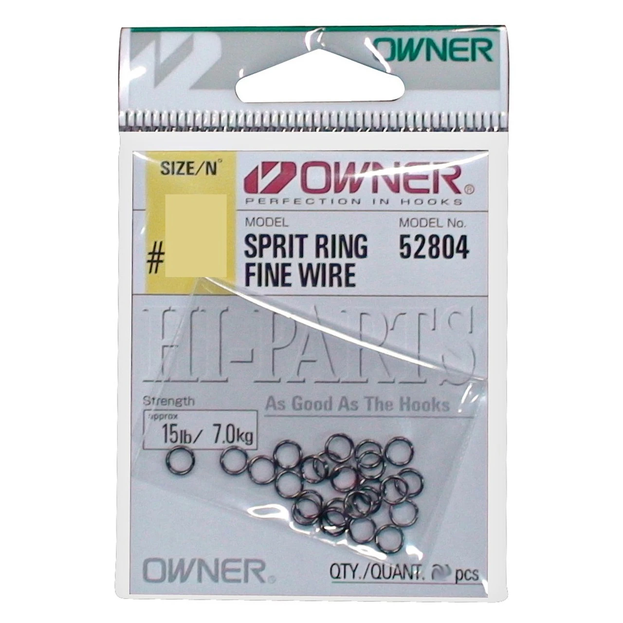Owner Hooks & Tackle Owner Fine Wire Split Rings Packet 3 Owner Hooks & Tackle Owner Fine Wire Split Rings Packet