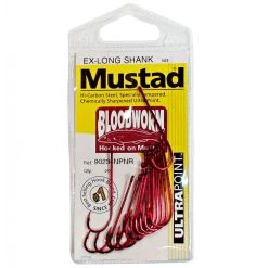 Mustad Hooks Mustad Bloodworm Long Shank Hooks Single Pack