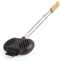 Campfire Cast Iron Twin Hamburger Cooker | Over 70% OFF