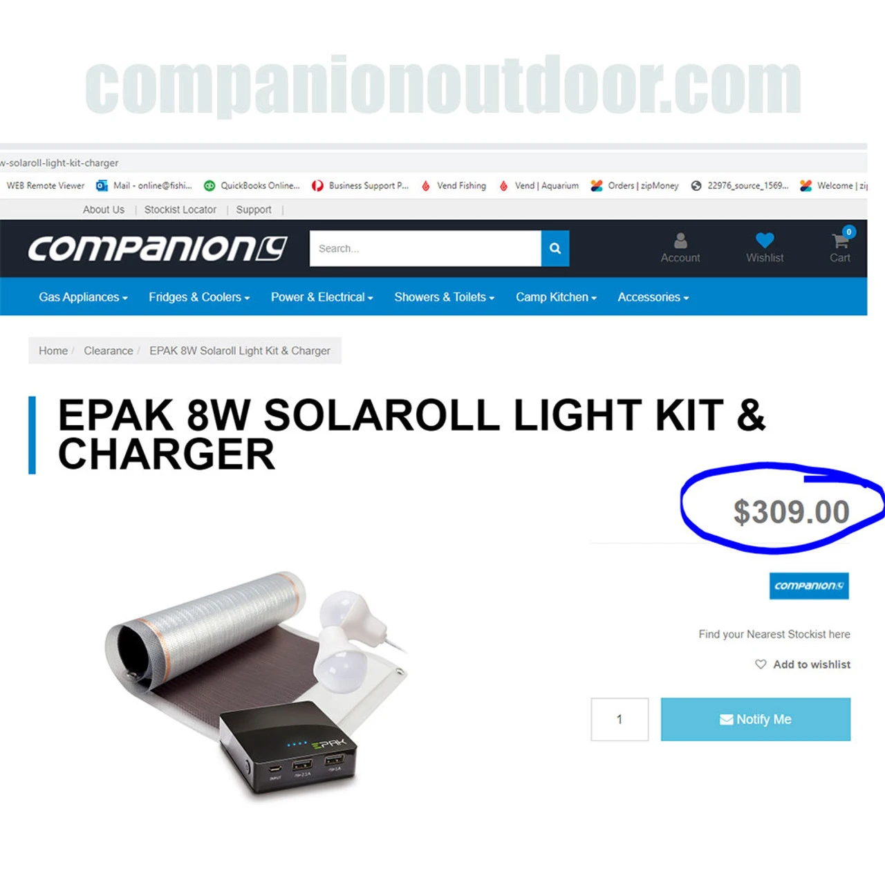 Companion Brands EPAK 8W Solaroll Light Kit & Charger | Over 80% OFF Clearance 4 Companion Brands EPAK 8W Solaroll Light Kit & Charger | Over 80% OFF Clearance - Image 2