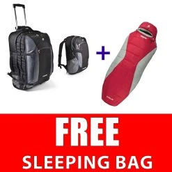 Companion Brands Companion TR90 Litre Trolley Bag With Deatchable 15L Day Pack | CLEARANCE + FREE SLEEPING BAG