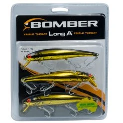 Bomber Lures Gold Bomber 3pc Lure Pack - Long A Triple Threat