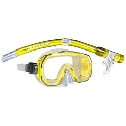 Land And Sea Kakadu Silicone Mask And Snorkel Junior Fit -Shimano shop kakadu mask snorkel yellow 89975.1665463880