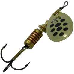 Mepps Aglia Decorees Trout Spinners -Shimano shop mepps aglia lure gold black dots 43383.1550570184