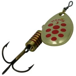 Mepps Aglia Decorees Trout Spinners -Shimano shop mepps aglia lure gold red dots 34149.1550570175